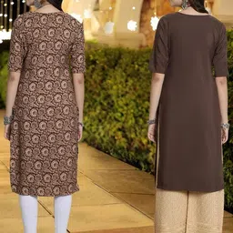 Ethnic basket Women Multi Kurtas image 4