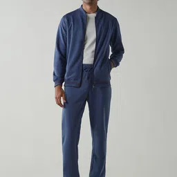 Reid & Taylor Men Round Neck Long Sleeves Mid Rise Joggers-picture-20