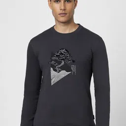 VAN HEUSEN DENIM LABS Men Printed Long Sleeves Round Neck Casual Sweatshirt-picture-22