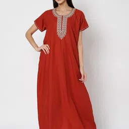 ETC Embroidered Maxi Nightdress-picture-28