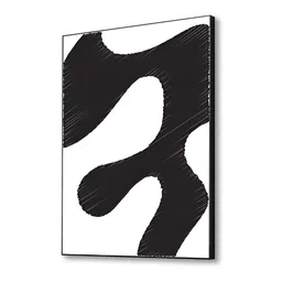 nestroots White & Black A Labyrinth of Ink Painting Wall Art image 3