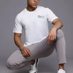 CASUALBUD Typography Printed Round Neck Regular Fit T-Shirt image 3