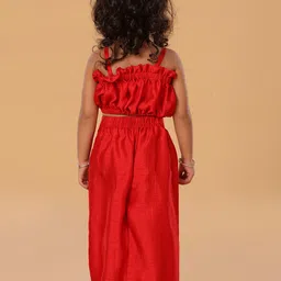 The Mini Trunk Girls Shoulder Straps Blouson Top & Trousers Clothing Set image 5