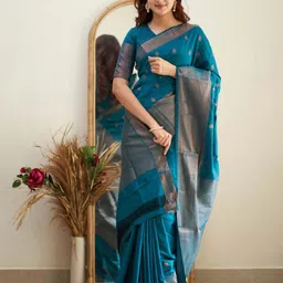 Areca Designer Woven Design Zari Pure Silk Banarasi Saree-picture-32