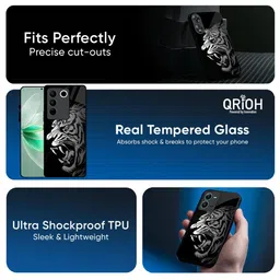 QRIOH Unisex Quirky Printed Vivo T3 Pro 5G Glass Back Case image 4