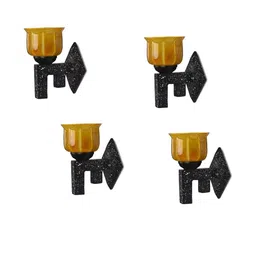 SOMIL Yellow Glass Cylinder Printed Wall Lamps-image-63