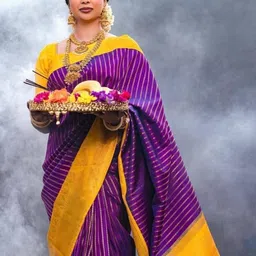 ZILVIRA Woven Design Zari Banarasi Saree image 3