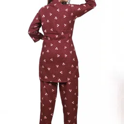 NIGHTFAB Printed Tunic With Trousers Co-Ords image 4