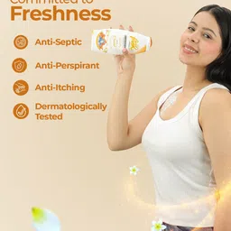 DERMIFRESH Set Of 4 Fresh Prickly Heat Powder For Long Lasting Cooling - Sandal 150 g Each image 4