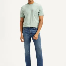 Levis Men Classic Slim Fit Mid-Rise Light Fade Stretchable Jeans-picture-45