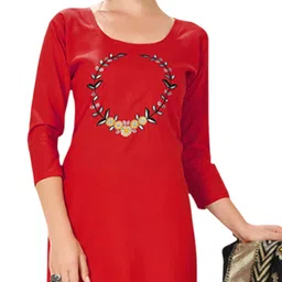 Maroosh Floral Embroidered Cotton Unstitched Dress Material image 2