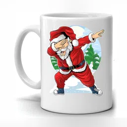 Mr UVD White & Blue Graphic Printed Ceramic Matte Mug 350 ml image 2