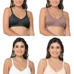 College Girl Pack Of 4 Full Coverage Lightly Padded Bra image 4
