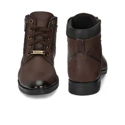 Vellinto Men Round Toe Mid-Top Lace-Ups Regular Boots image 2