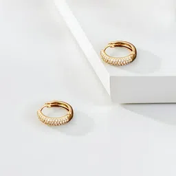 Jewels Galaxy Circular Hoop Earrings image 2