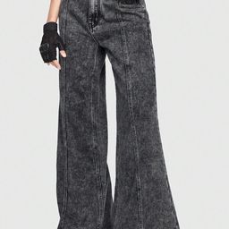 Stylecast X Kotty Women Flared Mid-Rise Regular Non Stretchable Cotton Jeans-picture-40