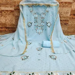 Suha Embroidered Unstitched Dress Material-picture-37