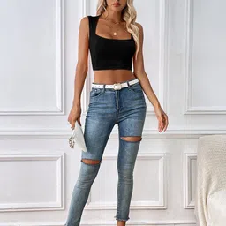 Outzidr Women Scoop Neck Sleeveless Crop Tank Top-image-81