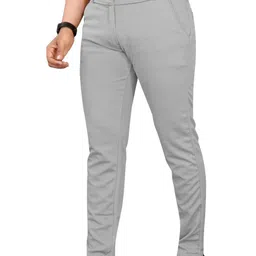An Creation Men Regular Fit Mid Rise Comfort Trousers-image-50