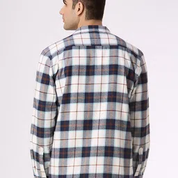 Pepe Jeans Tartan Checks Checked Spread Collar Cotton Oversized Shirt image 4