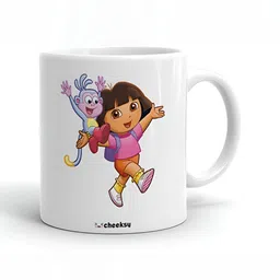 Mr UVD White & Pink Graphic Printed Ceramic Glossy Mug 350 ml-picture-27
