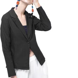 hrikshika fashion Women Solid Single Breasted Casual Blazer-picture-17