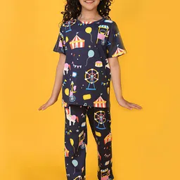 YK Girls Printed Night suit-image-88