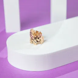 Niscka Gold Plated Minimalistic Geometric Open Ring-image-20