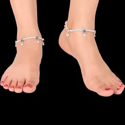 AamNa Enterprises Silver-Plated Anklet image 4