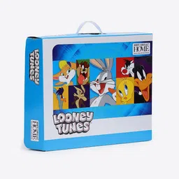 Monte Carlo Blue & Blue Cartoon Characters 600 GSM Blanket image 4