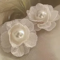 Anouk Gold-Plated Pearls Beaded Floral Shaped Korean Studs image 4