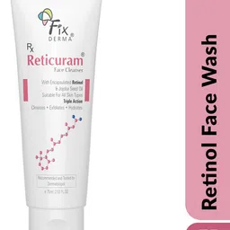 FIXDERMA Reticuram Face Serum 15ml & Cleanser 75ml Combo with 0.05% Pure Retinol image 2