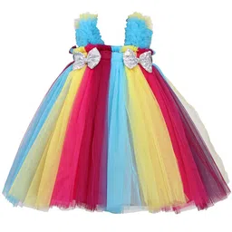 Pink Wings Net Fit & Flare Dress-picture-13