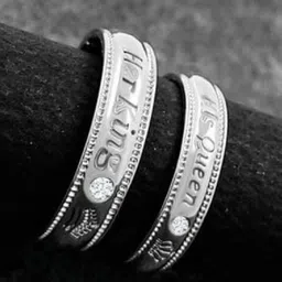 Ringzinnie Set Of 2 Stones Studded Couple Adjustable Finger Rings-picture-40