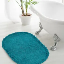 Aura Turquoise-Blue Cotton Anti-Skid Doormat-picture-13