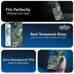 QRIOH Tropical Printed iPhone 14 Plus Back Case Mobile Accessories image 4