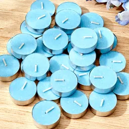 Aromatic Fables Blue 50 pieces Tea Light Candle image 1
