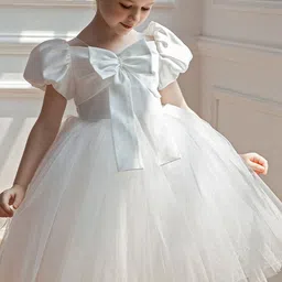 LULU & SKY Girls Flutter Sleeve Fit & Flare Dress image 3