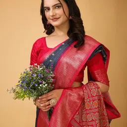 HI FI NX Leheriya Silk Cotton Kanjeevaram Saree image 3
