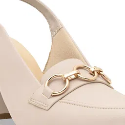 Rocia Women Square Toe Block Heel Pumps with Buckle image 4