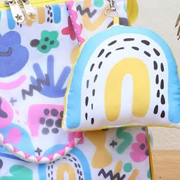 ROSADA Unisex Abstract Printed Shopper Tote Bag image 3