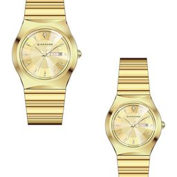 GIORDANO Unisex Dial & Stainless Steel Bracelet Style Straps Analogue Watch GZ-990-SET-11-picture-26