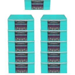 AMAK INC Green Fabric Multi-Utility Wardrobe Organisers-picture-48