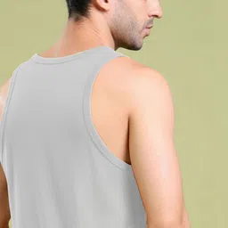 BAESD Printed Round Neck Cotton Gym Vest image 3