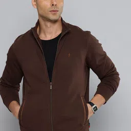 Indian Terrain Mock Collar Front-Open Sweatshirt-picture-30