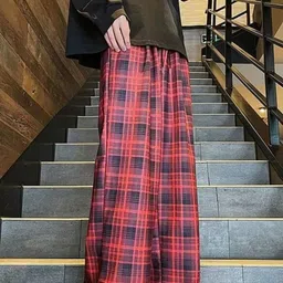 KPOP Men Checked Original Trousers-picture-40