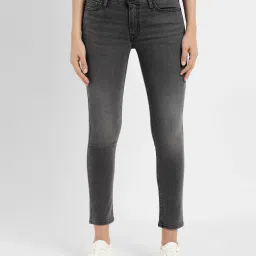 levi's Women's 710 Black Skinny Fit Mid Rise Jeans-picture-19