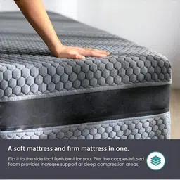 Torque Durasleep Grey 3-Layer Rebonded Foam Orthopedic Single Size Mattress image 2