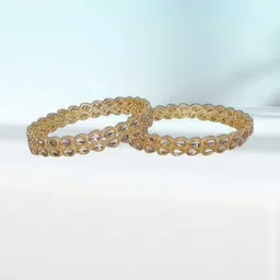 SAVORADE Set Of 4 Gold Stainless Steel Bangle-picture-12