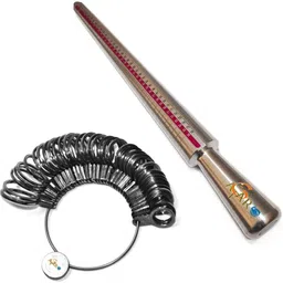 atar 1 Ps Aluminum Ring Sizer Stick Ring Making Tool 36 Ps Ring Sizer Sizing Tool-picture-18